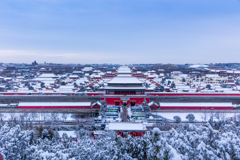 北京故宫紫禁城雪景