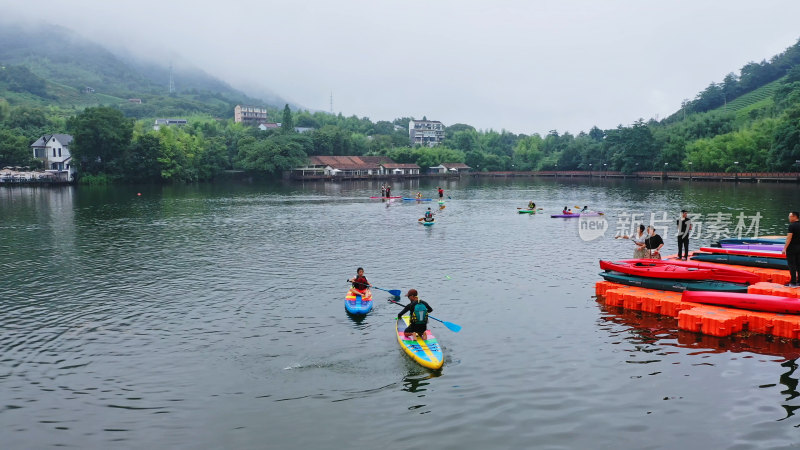 湖州莫干山劳岭水库皮划艇