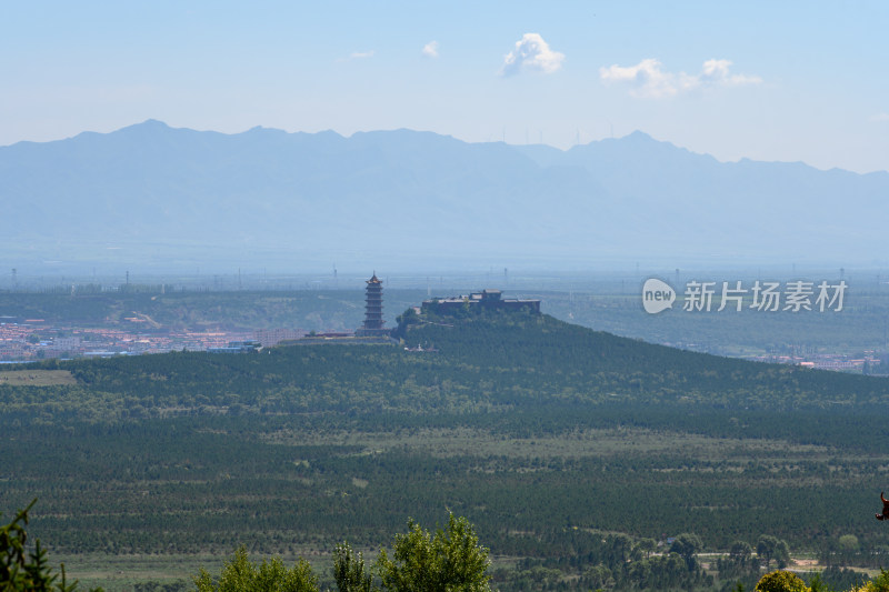 山西省大同市火山群地质文化遗产航拍风光