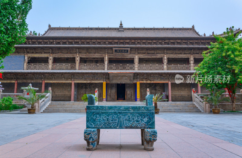 甘肃张掖大佛寺中式传统古建筑