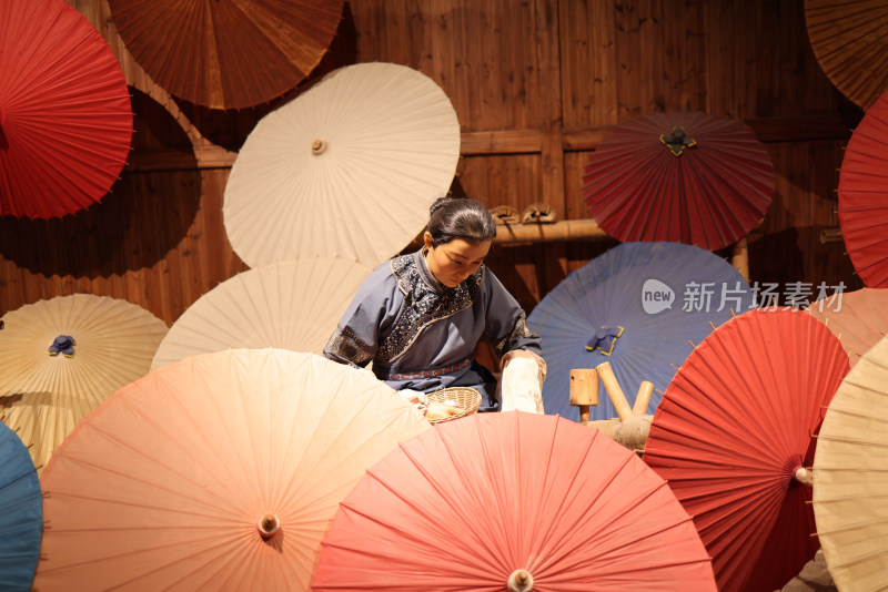 中国伞博物馆制伞工艺技术展示