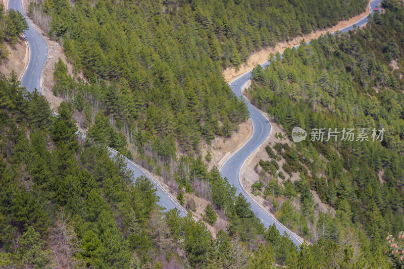 西藏昌都地区G318川藏公路沿途山川风光