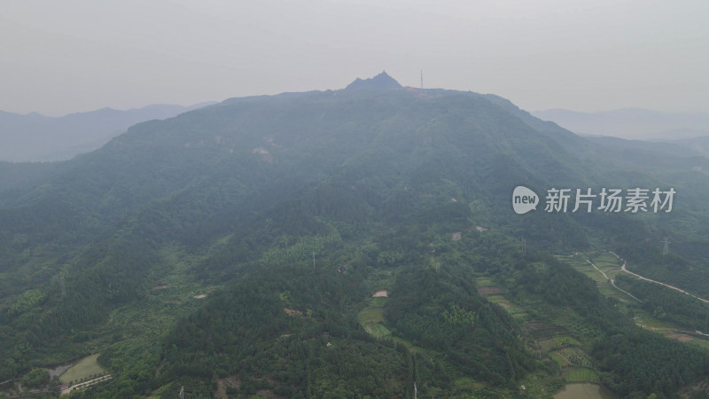 航拍湖南怀化靖州飞山