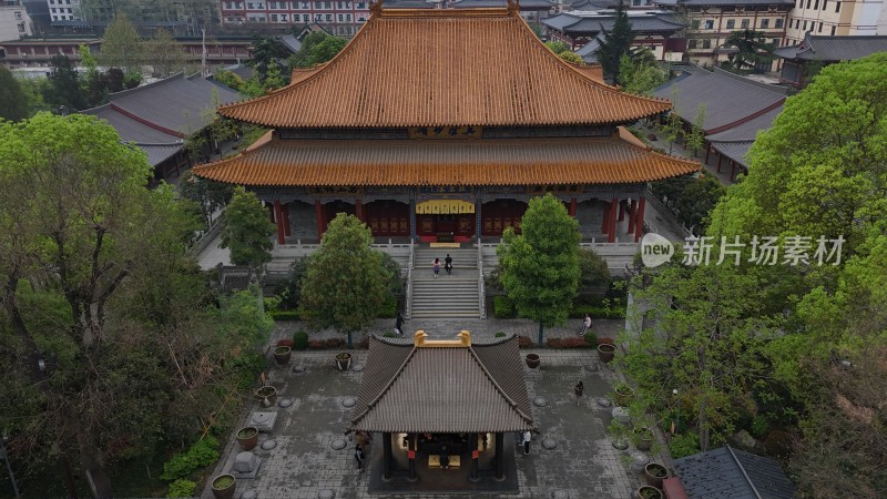 大兴善寺古建筑鸟瞰图