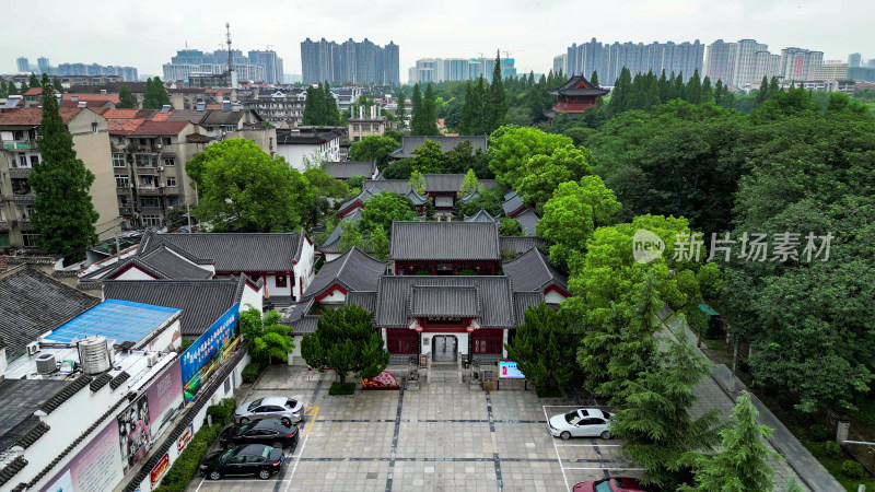 湖北荆州古城4A景区航拍