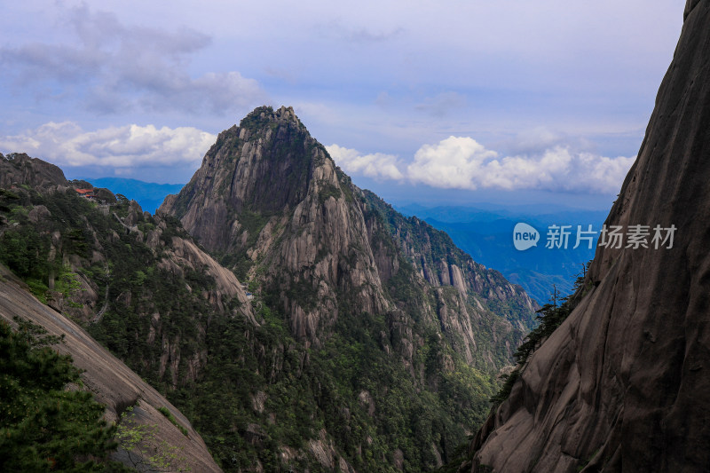 春天黄山自然风光