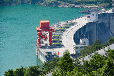 水坝大坝水库水电站