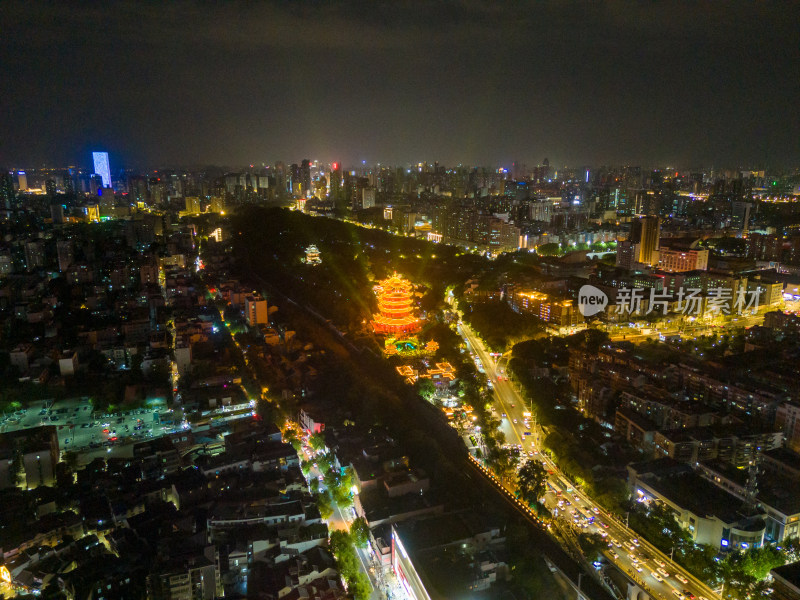 湖北武汉城市风光地标建筑航拍