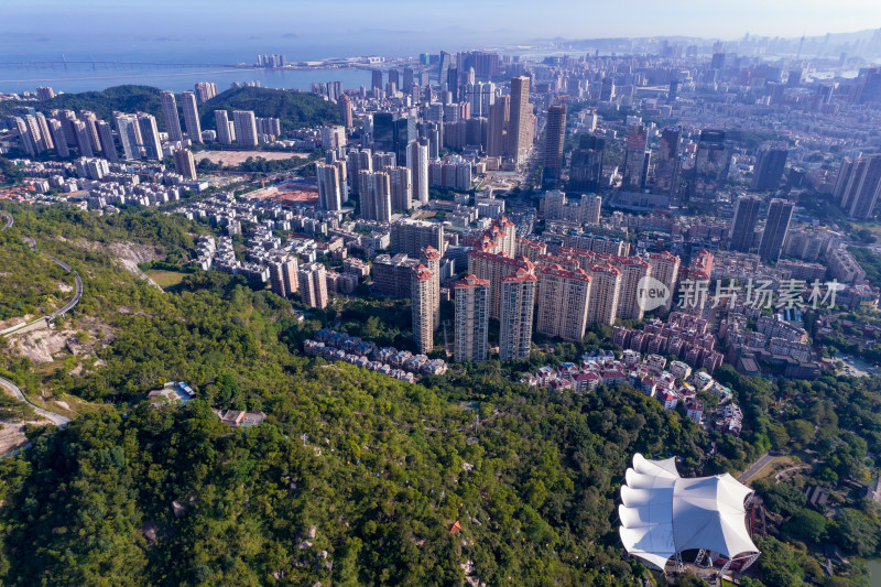 广东珠海城市大景航拍摄影图