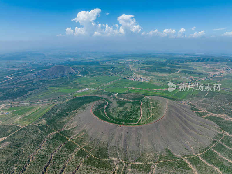 山西省大同市火山群地质文化遗产航拍风光