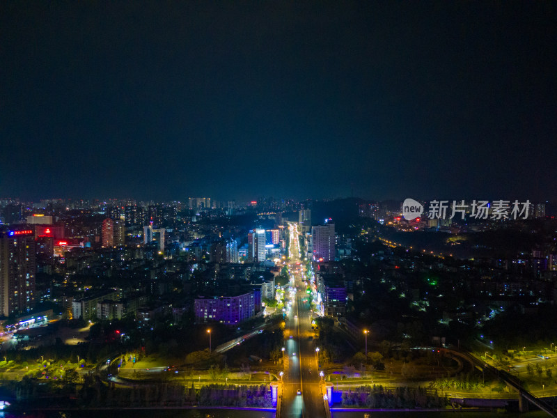 四川自贡东兴寺立交桥夜景