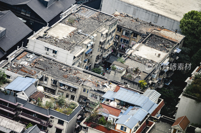 俯瞰成都地标太古里的全景图