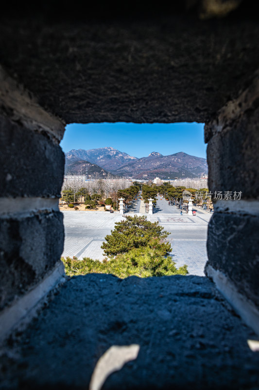 山东泰安岱庙景观岱庙看泰山