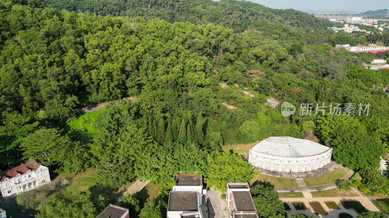 航拍广东中山孙中山故里旅游区