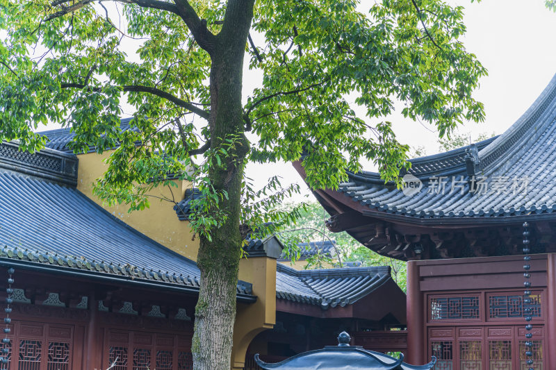 杭州飞来峰永福寺古建筑风光