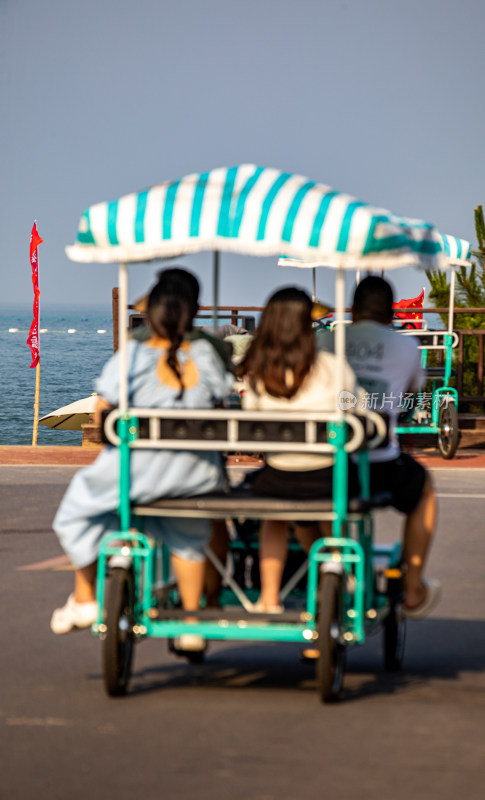 山东日照金沙滩海滨海岸海滩景观