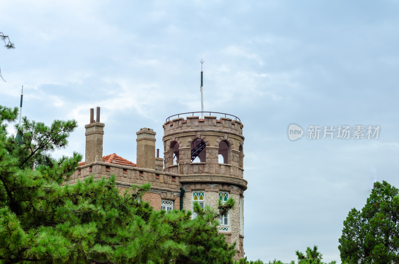 青岛八大关地标建筑花石楼