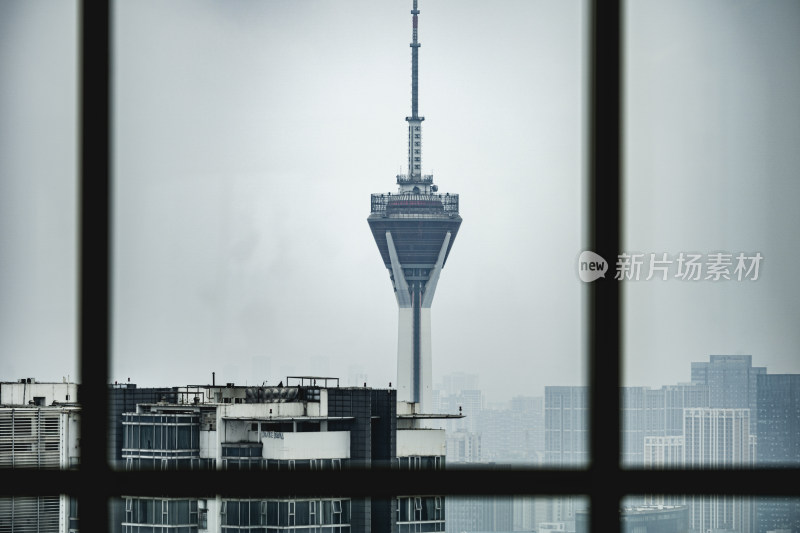 俯瞰成都地标太古里的全景图