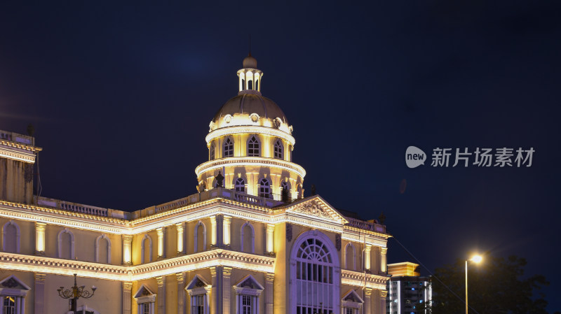 福州中洲岛夜景下的灯火辉煌