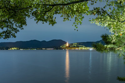 杭州西湖雷峰风景