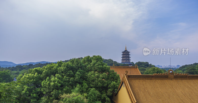 杭州西湖净慈寺建筑风景