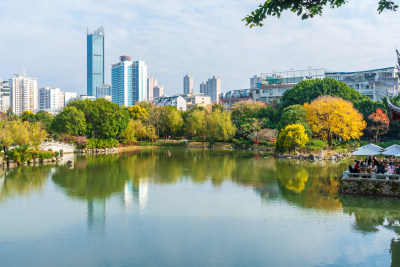 福州黎明湖公园景色