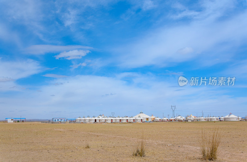 内蒙古巴彦淖尔温根塔拉旅游景区蒙古包帐篷