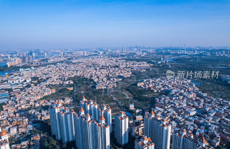 广州番禺南浦城市现代住宅小区高楼建筑