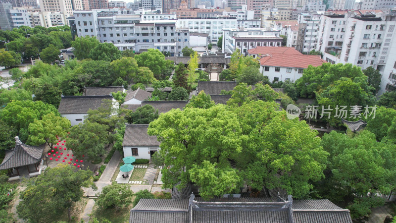 航拍江苏无锡东林书院旧址