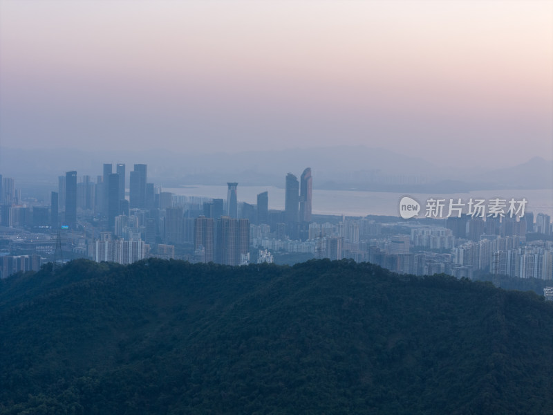 梅林后山深圳罗湖福田景色