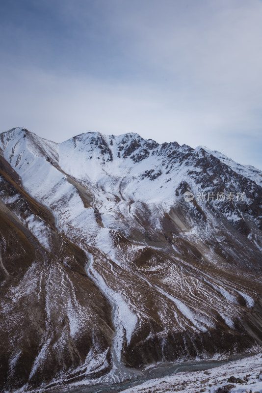 新疆天山山脉雪山山峰山脉