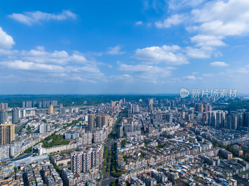 四川乐山城市风光乐山大景