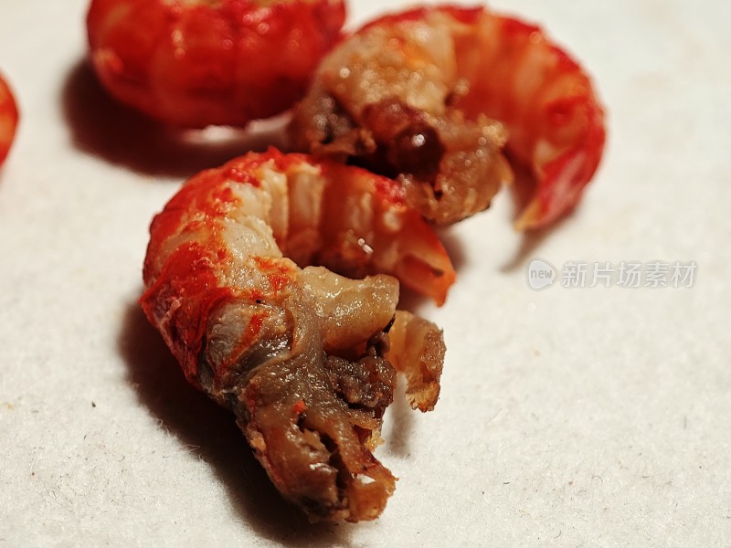 鲜嫩饱满的小龙虾肉