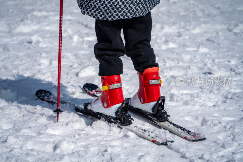 冬天户外运动滑雪