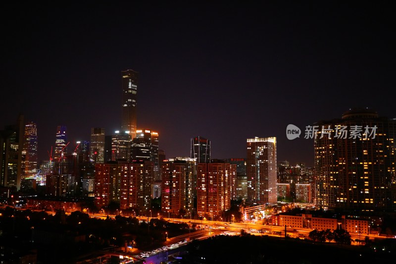 北京国贸CBD夜景大望路夜景