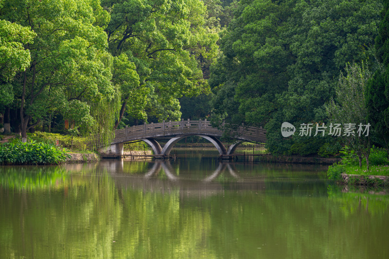 武汉市青山公园园林景观风光