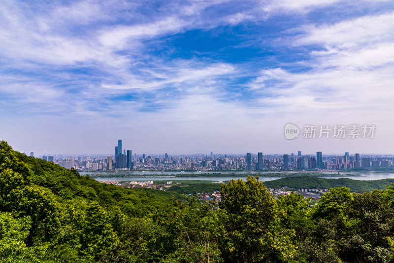 俯瞰长沙城市全景