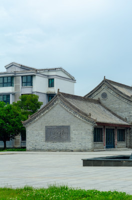 陕西渭南双创家园的古镇建筑和新中式住房