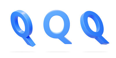 英文字母Q拼音拼写语言3D