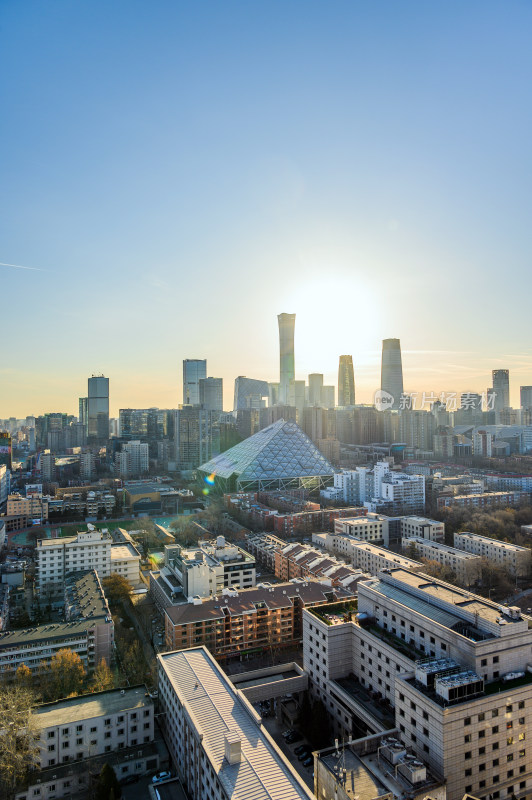 中国北京朝阳区城市建筑群