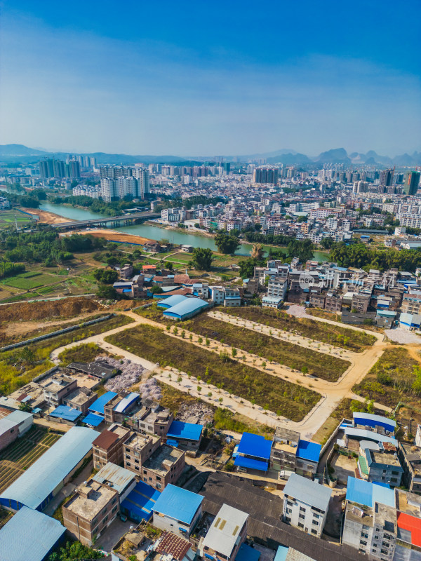 广西贺州城市建筑风光