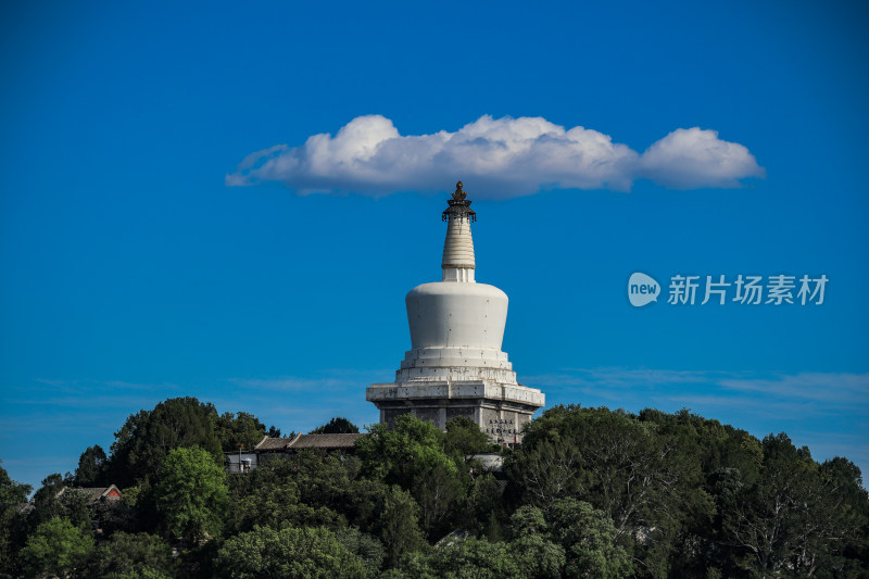 透过古建筑看白塔