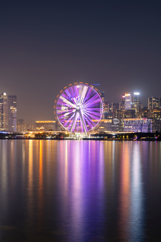 深圳欢乐港湾摩天轮夜景