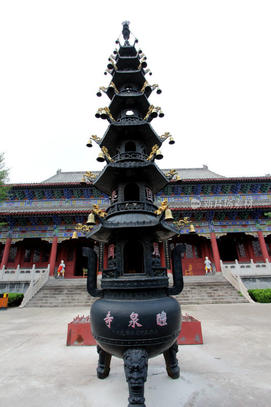 山东著名旅游景点醴泉寺建筑风格