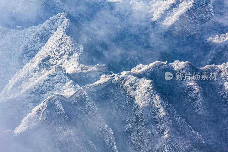 长成雪后冬季风光