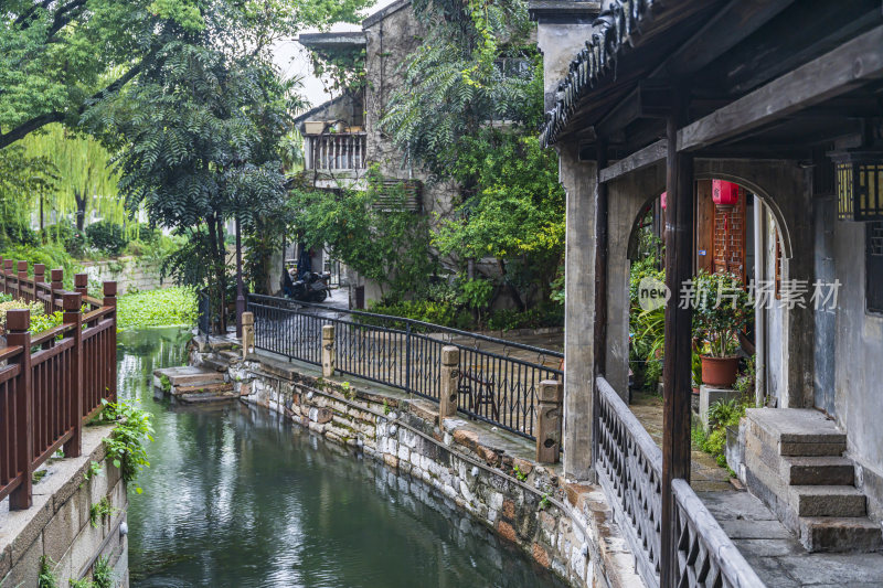 浙江湖州南浔古镇江南水乡风景