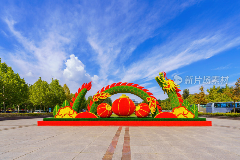 青州九龙屿风景区金秋菊花展外景