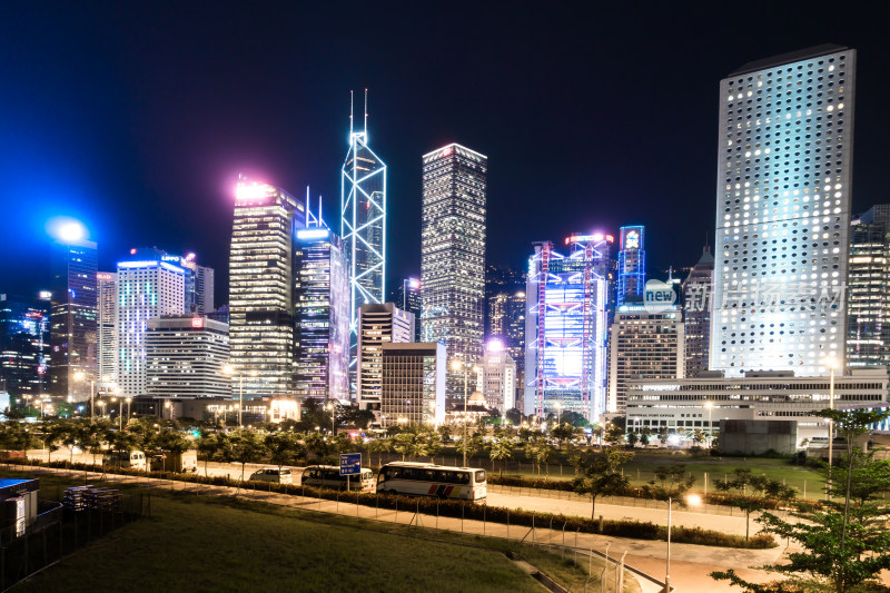 香港中环夜景