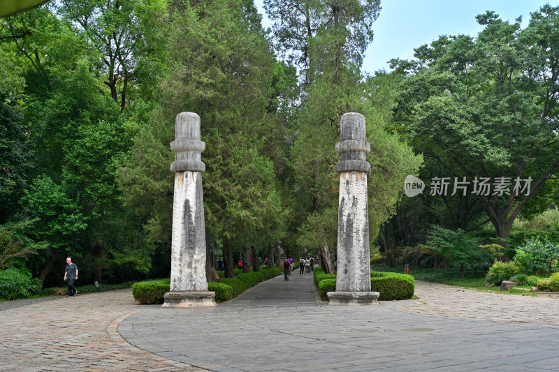 南京钟山明孝陵景区石像路