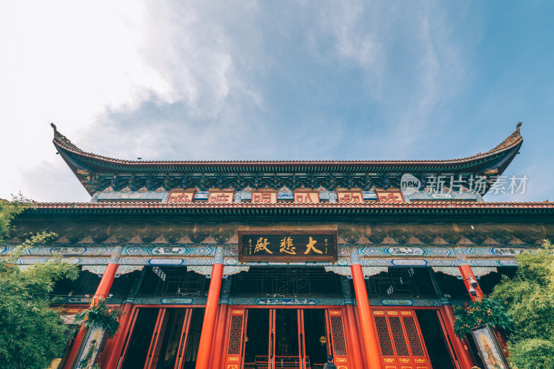 佛寺寺院宗教建筑-长沙古开福寺